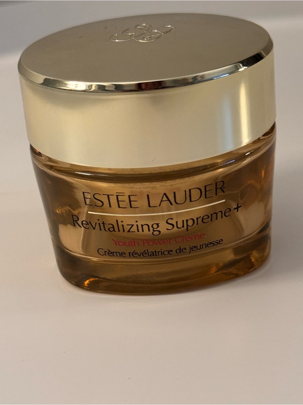 Estee Lauder Revitalizing Supreme+ Youth Power Crème - Gold and Clear Amber Jar